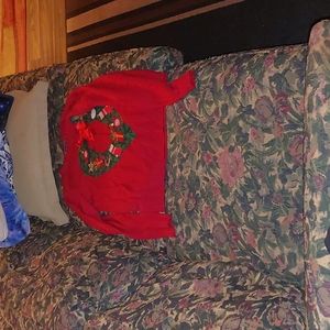 Red long sleeve sweater